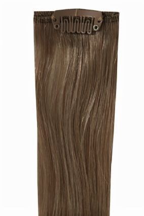 Deluxe Head Clip-In Dark Ash Brown #7 Hair Extensions